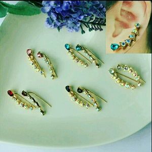 💋FANCY STONE and CZ CUFF EARRINGS!!!